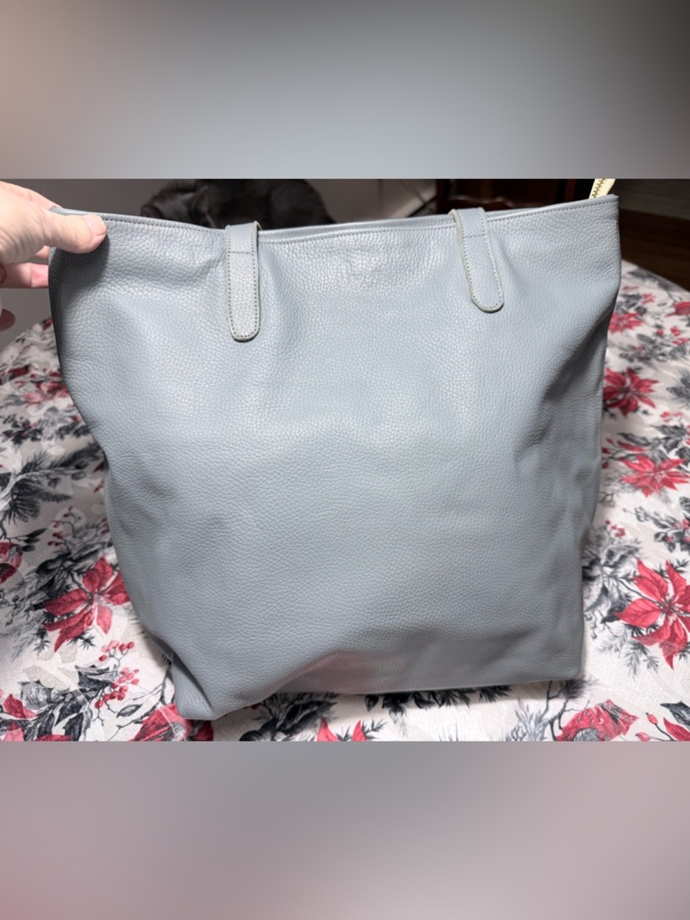 Sseko Custom-Made Zippered Bucket Bag/Tote Blue NWOT - Picture 2 of 11